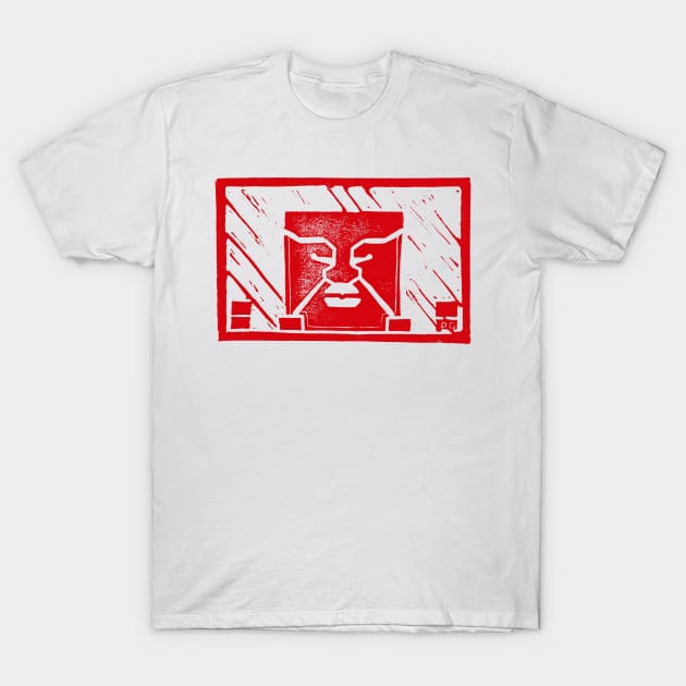 G1 Windscreen Sticker Face (RED) T-Shirt by DanGhileArt